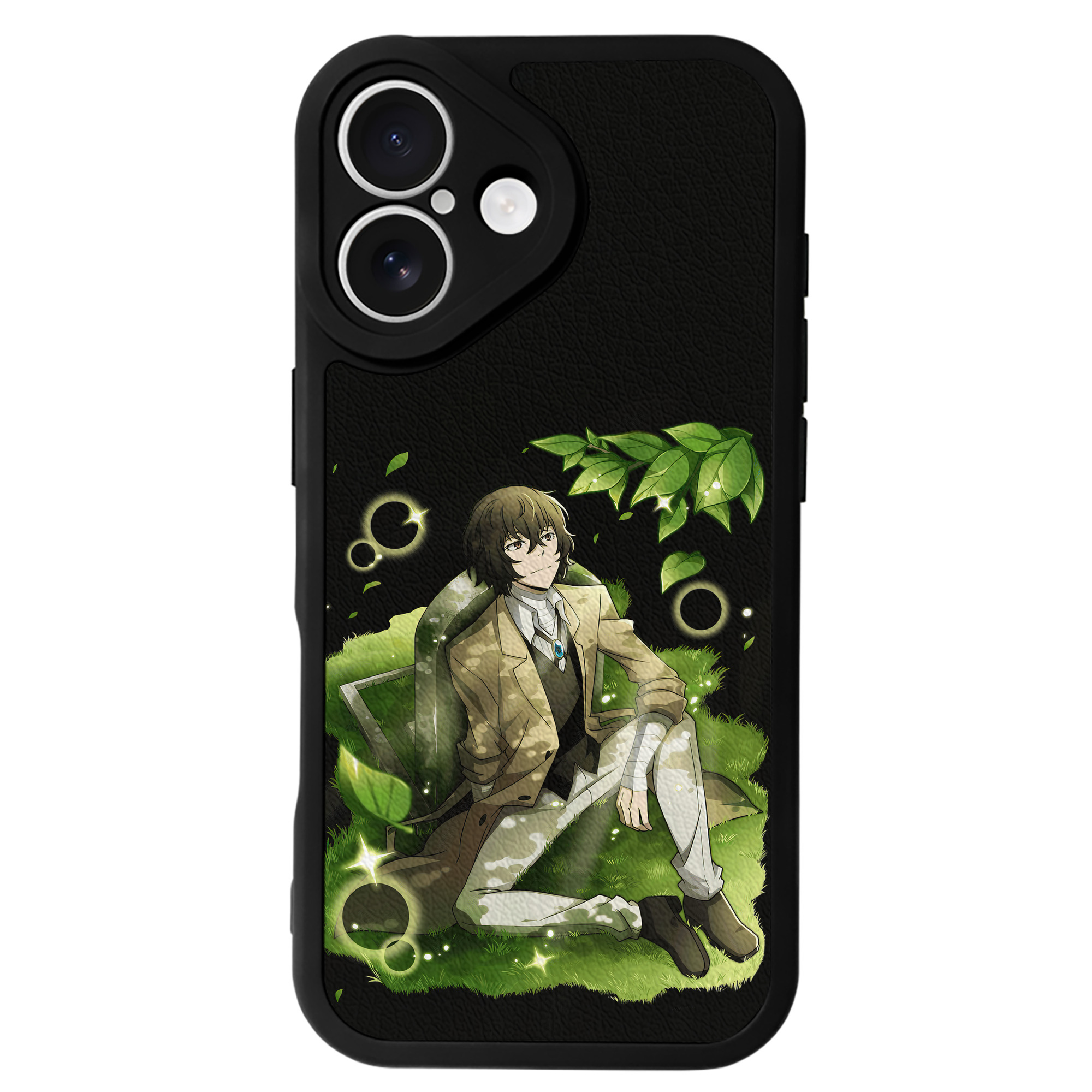 （画像用） 文豪ストレイドッグス Bungo Stray Dogs 【iPhone 16シリーズ対応】シリコンスマホケース（レザー調） 材質：シリコン